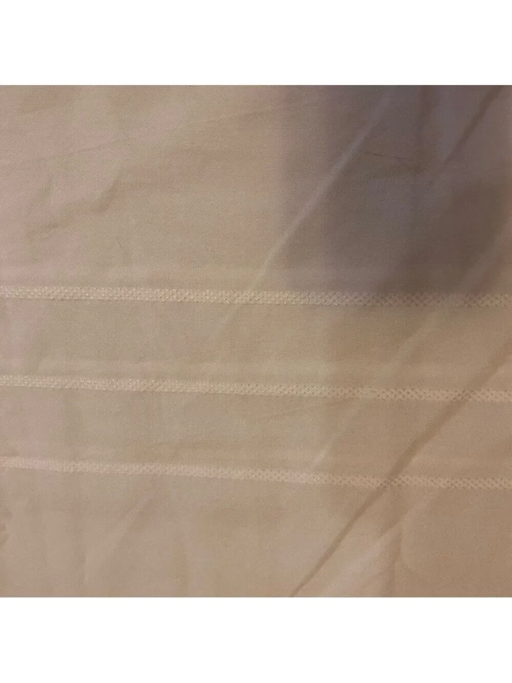 Hearth and Hand Magnolia Boucle White Stripe Cloth Shower Curtain70x70 Inches
